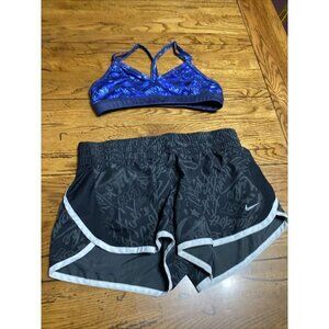 Nike Flex Women's Dri-Fit Athletic Shorts Alo Sports Bra XS